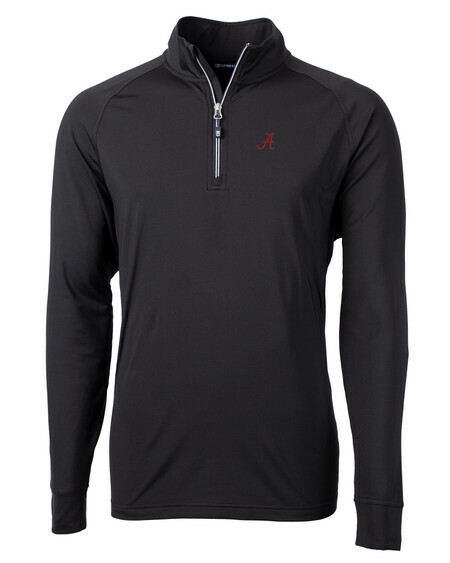 Alabama Crimson Tide Cutter Buck Adapt Eco Knit Stretch Recycled Mens Quarter Zip Pullover