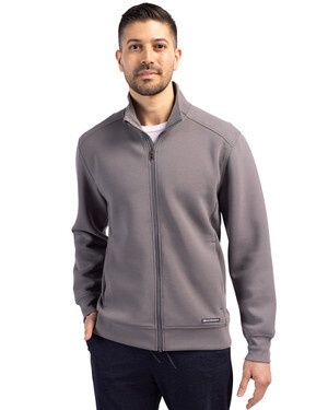 Cutter & Buck Roam Epic Versatility Recycled Full Zip Mens Jacket in Elemental Grey