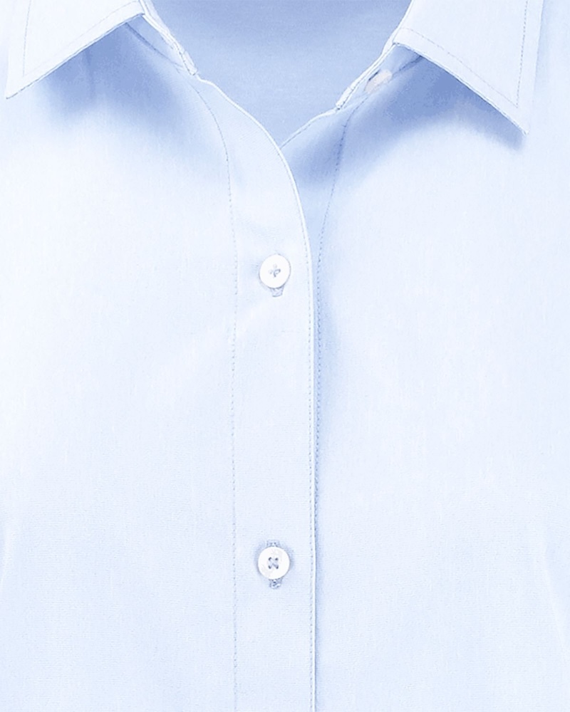 close-up of Skyline End on End dress shirt fabric