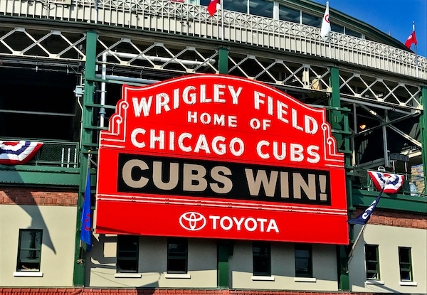 Wrigley Field Stadium sign